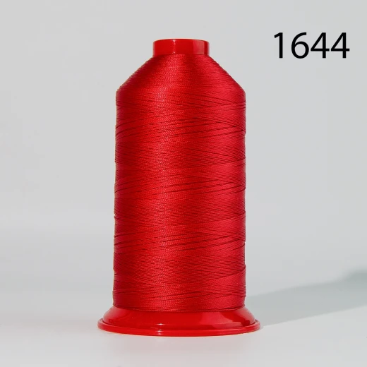 Нитка POLYART(ПОЛИАРТ) 40/30/20 колір 1644 червоний , для пошиття чохлів на автомобільні сидіння і кермо